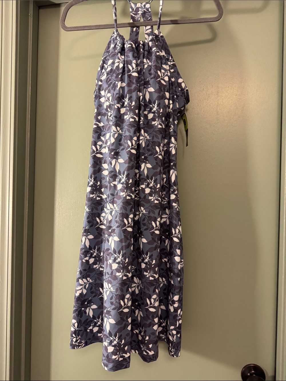 Eddie Bauer Navy and White Floral Top